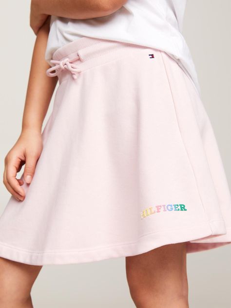 Falda Ajustable Con Logo Monotype Rosado Tommy Hilfiger-3