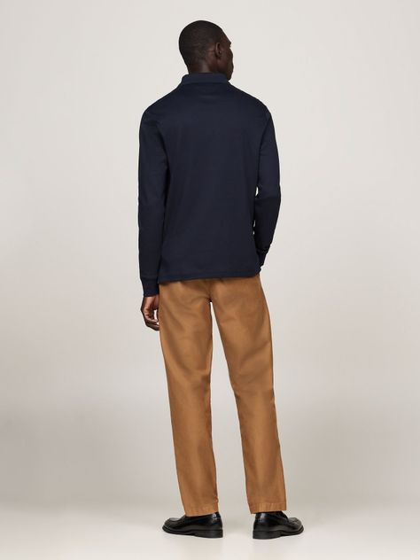 Polo Liquid Cotton Con Logo Azul Tommy Hilfiger-2