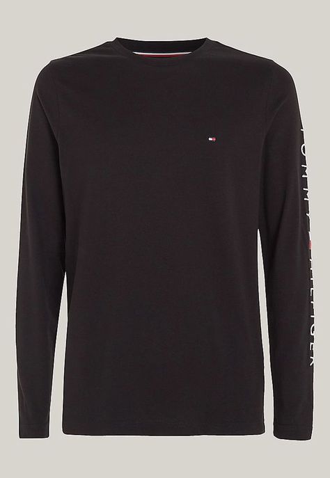 Polera Essential Flag Logo Negro Tommy Hilfiger-4