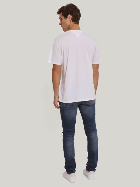 Polera Solid Con Logo Regular Fit Blanco Tommy Jeans-2