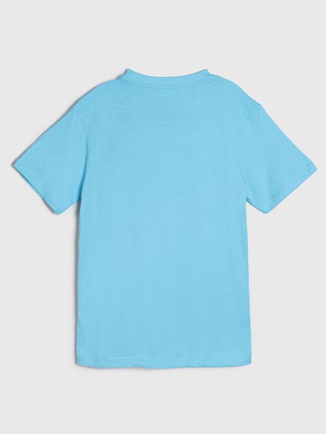 Polera De Niño Logo Multicolor Celeste Tommy Hilfiger-1