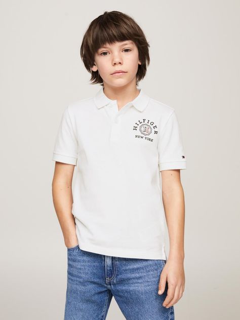 Polo Logo Monotype Regular Fit Blanco Tommy Hilfiger-0