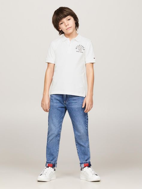 Polo Logo Monotype Regular Fit Blanco Tommy Hilfiger-1