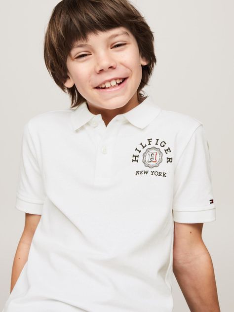 Polo Logo Monotype Regular Fit Blanco Tommy Hilfiger-3
