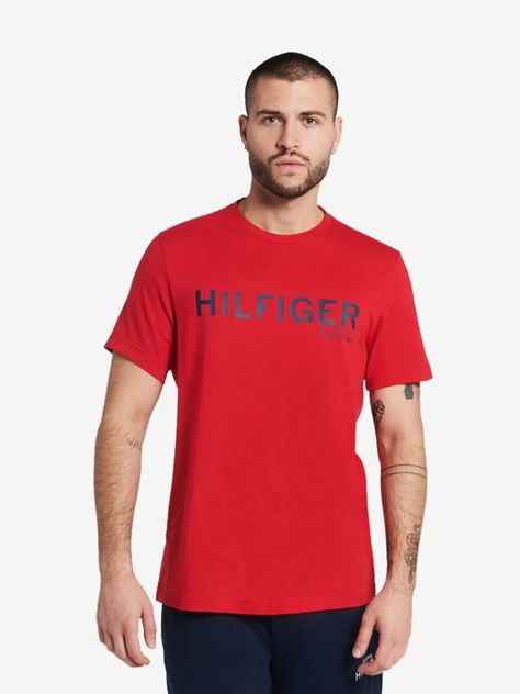 Pijama Manga Corta C-Neck Rojo Tommy Hilfiger-0