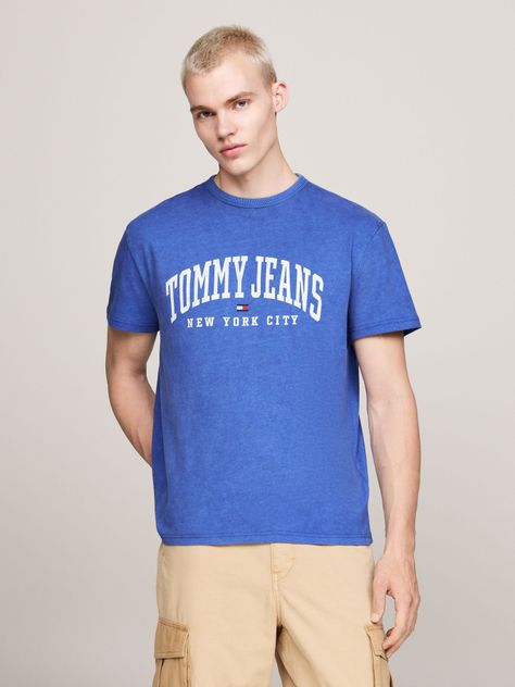 Polera Arc Varsity Logo Regular Fit Azul Tommy Hilfiger-0