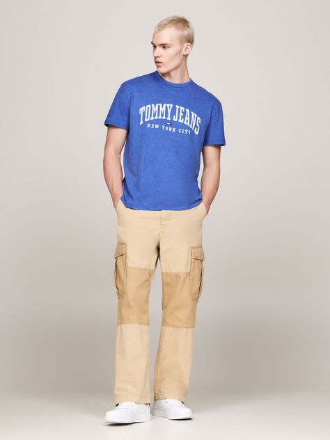 Polera Arc Varsity Logo Regular Fit Azul Tommy Hilfiger-1