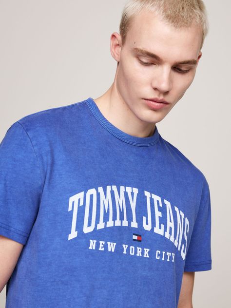Polera Arc Varsity Logo Regular Fit Azul Tommy Hilfiger-3