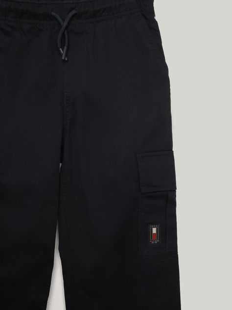 Pantalón Cargo De Algodón Con Logo Azul Tommy Hilfiger-2