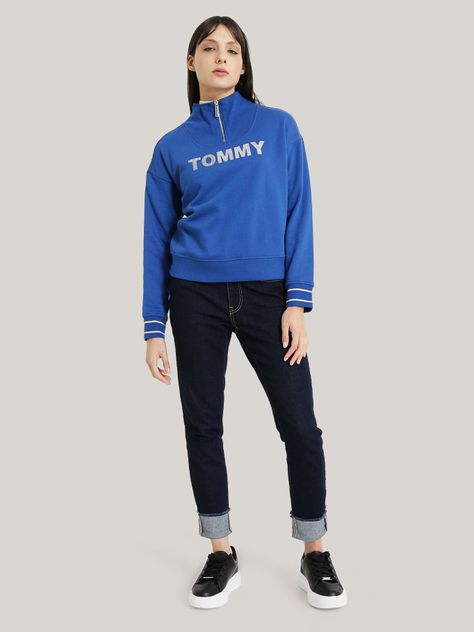 POLERÓN MEDIO CIERRE Y LOGO AZUL TBU TOMMY HILFIGER-1