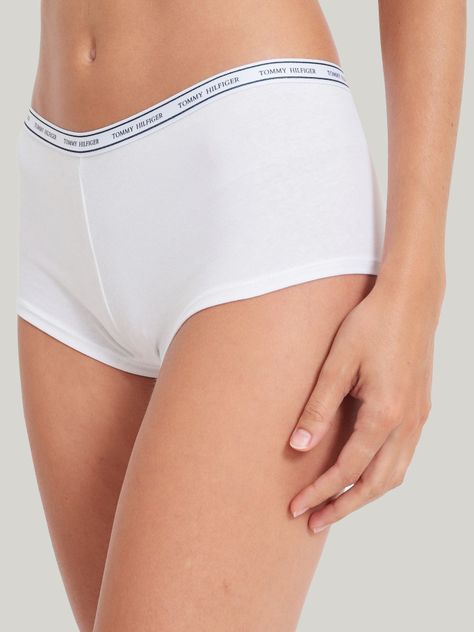 Calzón Boyshort C Logo Blanco Tommy Hilfiger-2