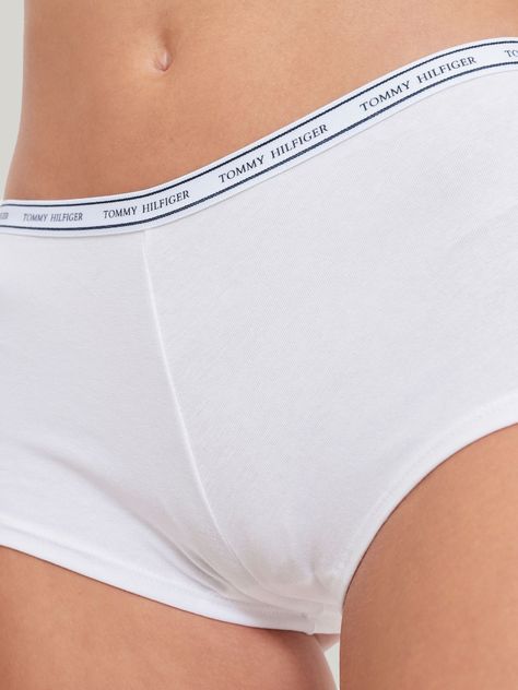 Calzón Boyshort C Logo Blanco Tommy Hilfiger-3