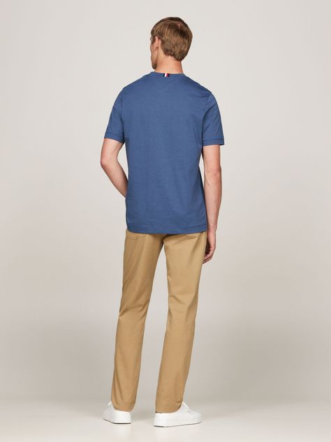 Polera Logo Monogram Regular Fit Azul Tommy Hilfiger-2