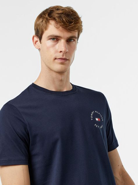 Polera Con Logo Circular Azul Tommy Hilfiger-3