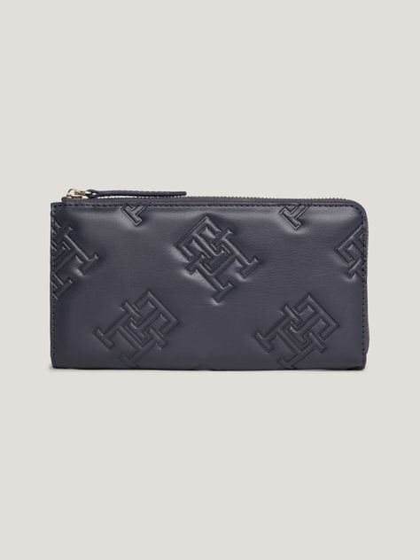 Billetera Print Monogram Azul Tommy Hilfiger-0