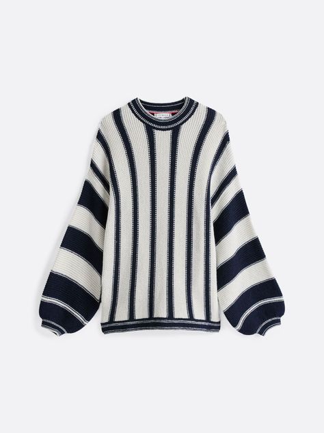 Sweater De Rayas Mixtas Con Cachemira Multicolor Tommy Hilfiger-4