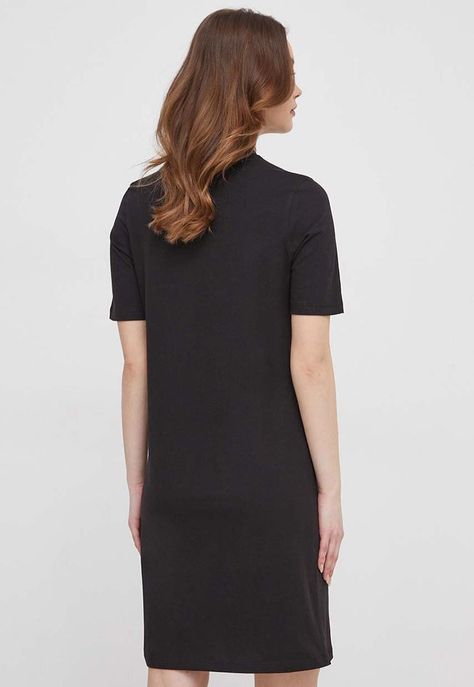 Vestido Con Logo Redondo Negro Tommy Hilfiger-2