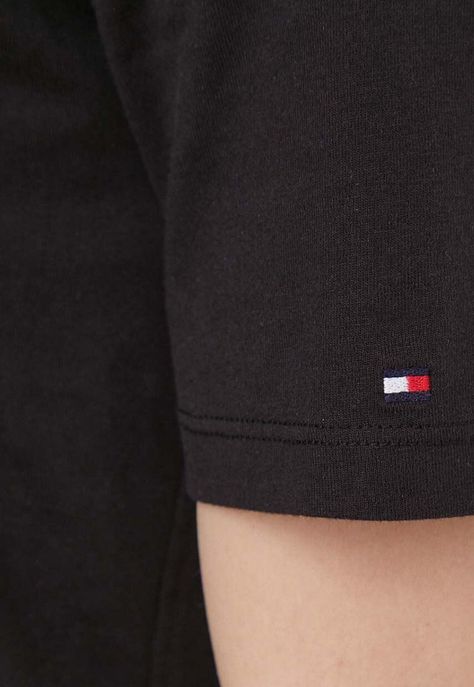 Vestido Con Logo Redondo Negro Tommy Hilfiger-4