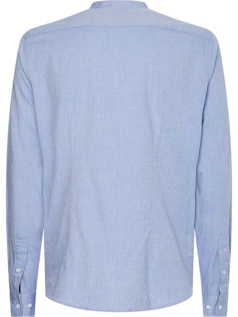 Camisa Oxford Dot Con Logo Celeste Tommy Hilfiger-1