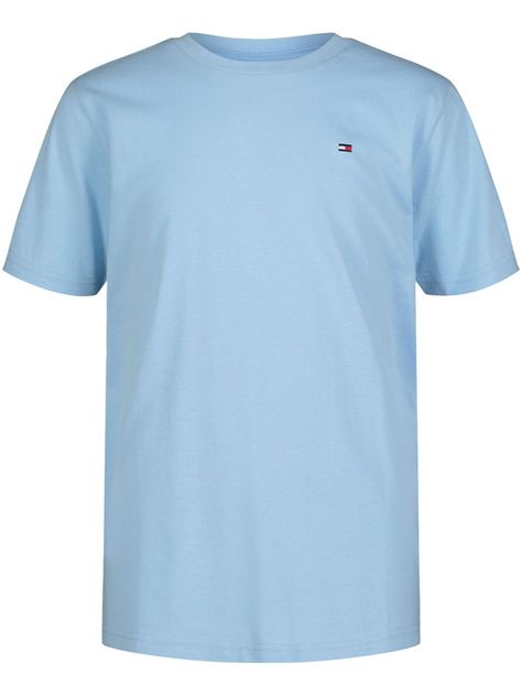 Polera Con Logo En La Espalda Celeste Tommy Hilfiger-0