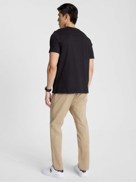 Polera Essential Cotton C-Neck Slim Fit Negro Tommy Hilfiger-2