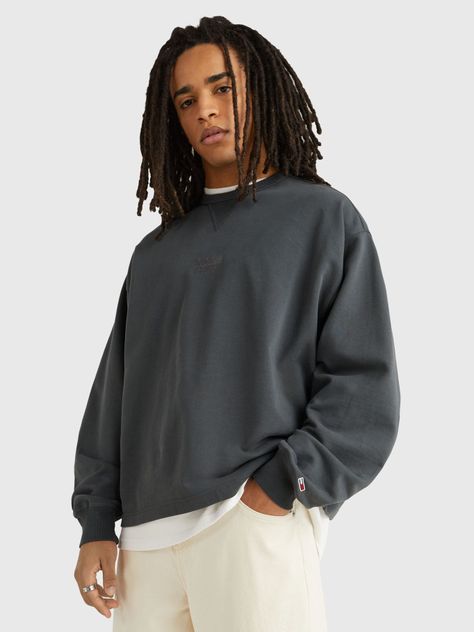 Polerón Relaxed Modern Boxy Negro Tommy Jeans-0