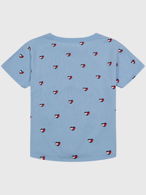 Polera Print De Corazones Celeste Tommy Hilfiger-1