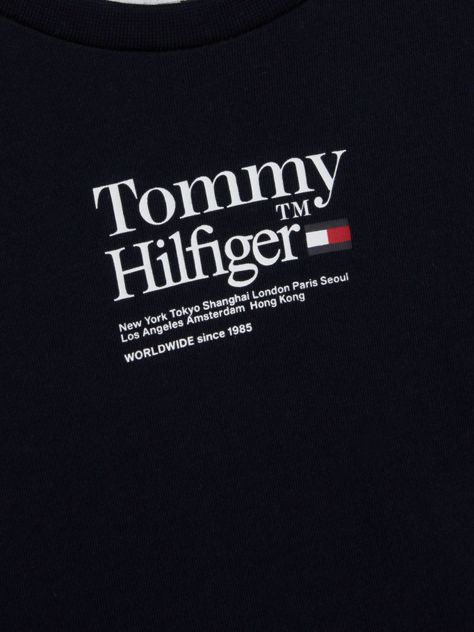 Polera Timeless Logo Azul Tommy Hilfiger-2