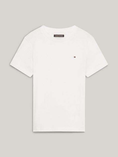 Polera De Niños Essential C-Neck Blanco Tommy Hilfiger-4