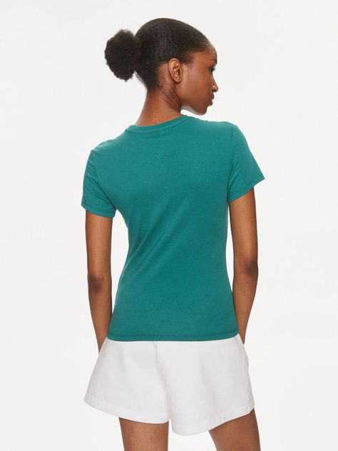 Polera Essential Con Logo Slim Fit Verde Tommy Jeans-2