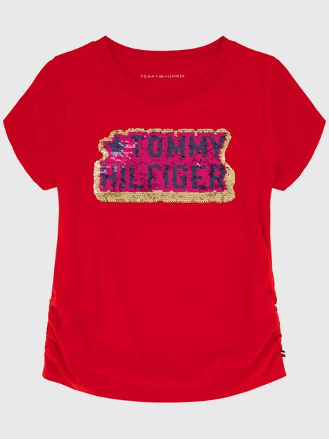 Polera Logo Con Lentejuelas Rojo Tommy Hilfiger-1
