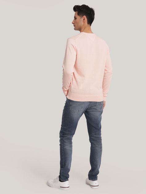 Sweater Básico Signature V-Neck Rosado Tommy Hilfiger-2