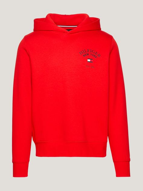 POLERÓN ARCHED VARSITY LOGO ROJO TOMMY HILFIGER-4