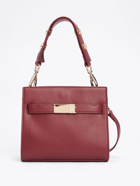 Cartera Satchel Heritage Burdeo Tommy Hilfiger-0