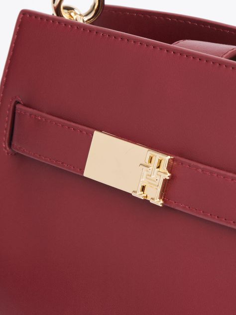 Cartera Satchel Heritage Burdeo Tommy Hilfiger-3