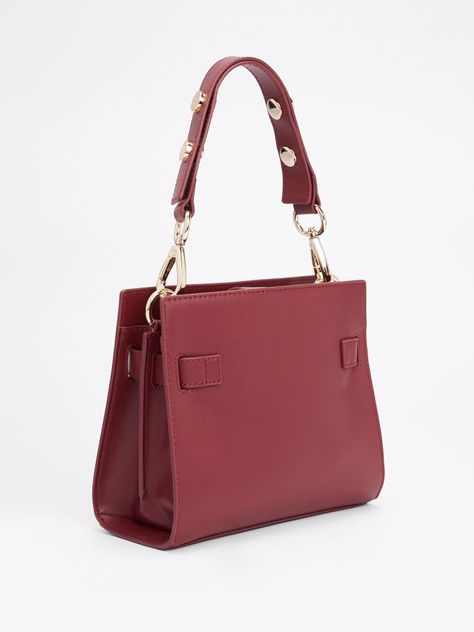Cartera Satchel Heritage Burdeo Tommy Hilfiger-4