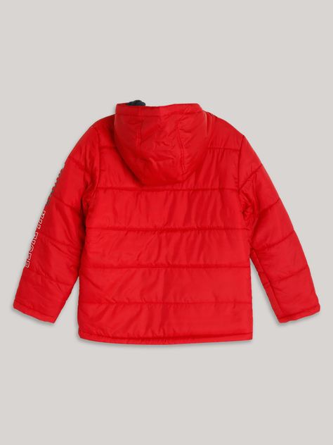 Th Sleeve Logo Puffer Rojo Tommy Hilfiger-1