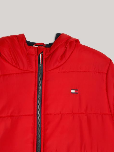 Th Sleeve Logo Puffer Rojo Tommy Hilfiger-3