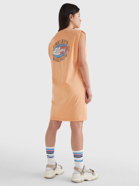 Vestido Camiseta Sin Mangas Damasco Tommy Jeans-1