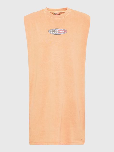 Vestido Camiseta Sin Mangas Damasco Tommy Jeans-4