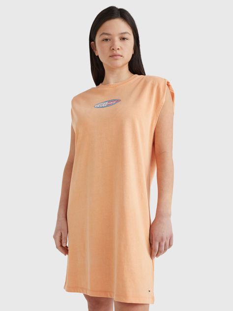 Vestido Camiseta Sin Mangas Damasco Tommy Jeans-3