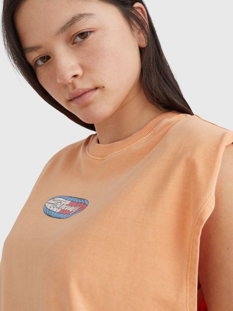 Vestido Camiseta Sin Mangas Damasco Tommy Jeans-2