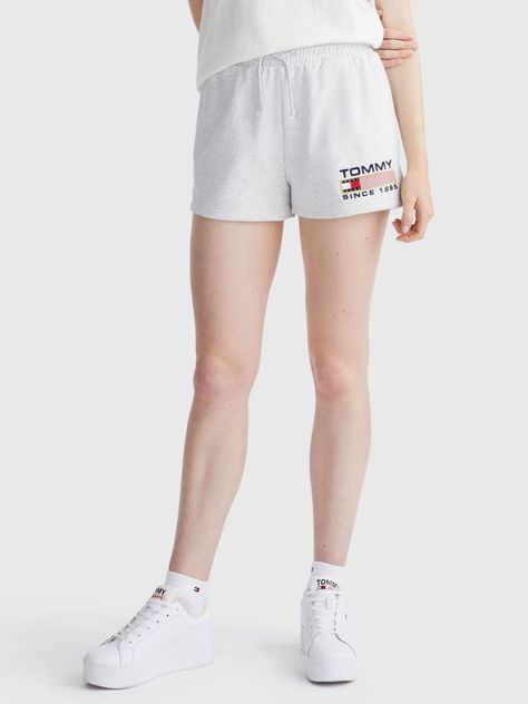 Short Athletic Terry Con Logo Gris Tommy Jeans-0
