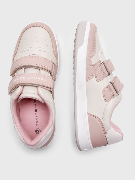 Zapatillas Niña Velcro Logo Rosado Tommy Hilfiger-1