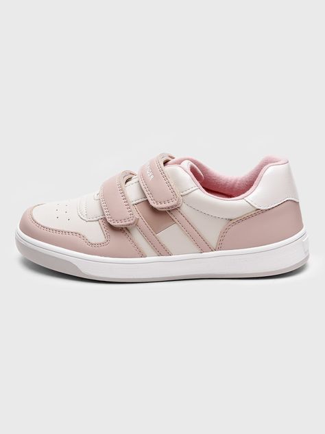Zapatillas Niña Velcro Logo Rosado Tommy Hilfiger-2