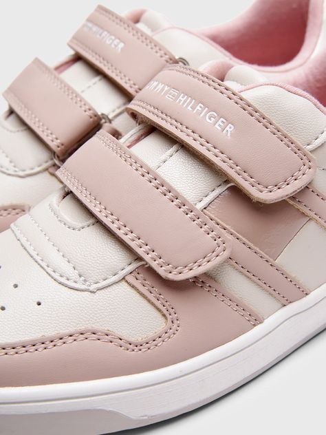 Zapatillas Niña Velcro Logo Rosado Tommy Hilfiger-4