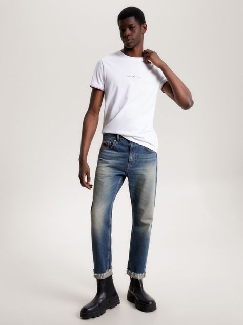 Polera Mangas Ribeteadas Blanco Tommy Hilfiger-1