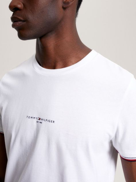 Polera Mangas Ribeteadas Blanco Tommy Hilfiger-3