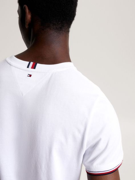 Polera Mangas Ribeteadas Blanco Tommy Hilfiger-4