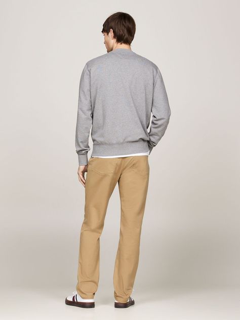 Polerón Solid Con Cuello Redondo Gris Tommy Hilfiger-2